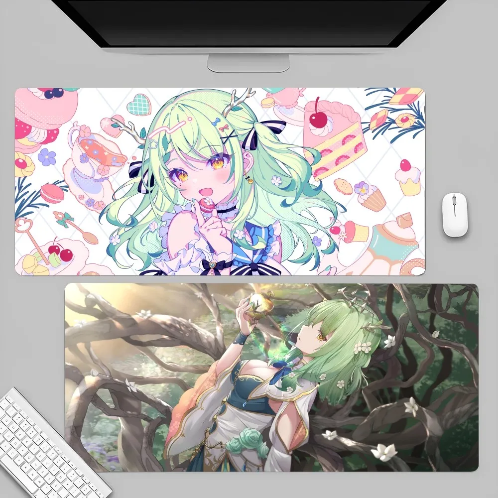 Anime Hololive Girl Ceres Fauna Mousepad Large Gaming Mouse Pad LockEdge Thickened Computer Keyboard Table Desk Mat