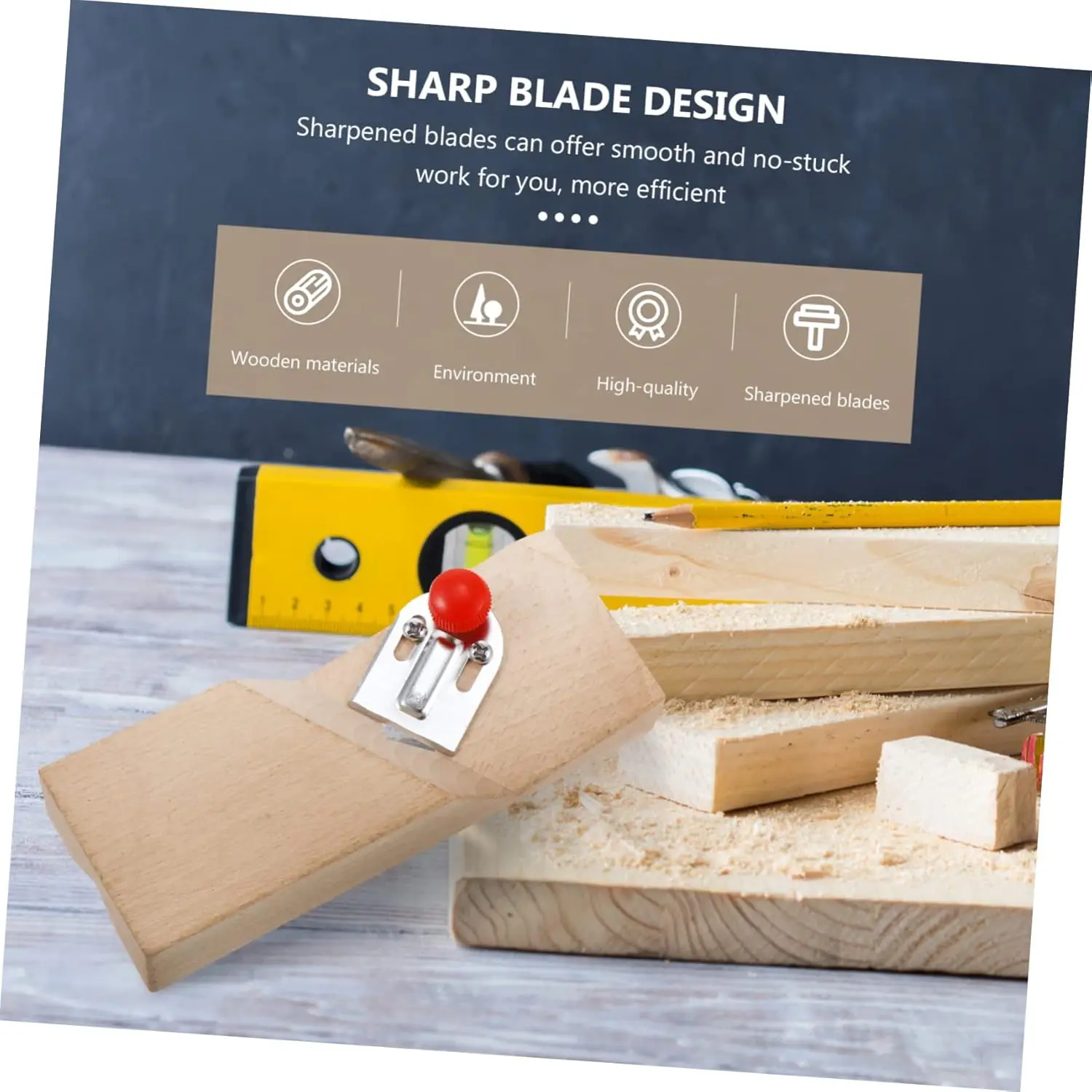 Flat Quick Trimming and Chamfering Tool, Woodworking Tool, Planing Board, Manual Tool Woodworking Tool Trimming and Planing Tool
