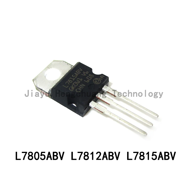 10PCS L7805ABV 5V L7812ABV L7815ABV TO-220 1.5A 12V 15VLDO Regulator Chip