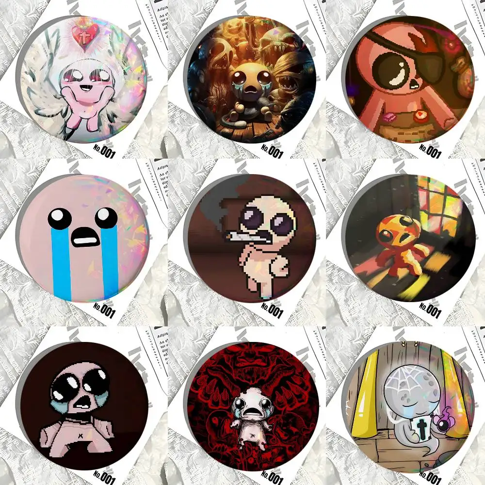 Game The Binding Of Isaac Round Badge Creative Brooch Clothing Backpack Accessories Lapel Pin