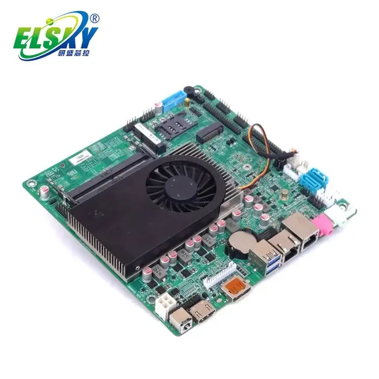 2 ELSKY 8th Gen 19V i3 8130U KabyLake Dual Core DP VGA 1HDMI LVDS i3 i5 i7 Mini ITX Motherboard For Advertising Machine