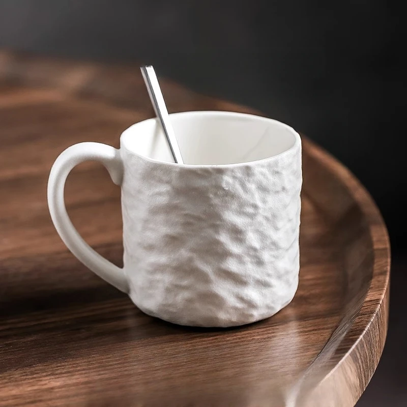 

High-color Cup Home Water Cup Ceramic Couple Mug Large Capacity Coffee Mug Tea Cup Premium Feeling Niche Mugs