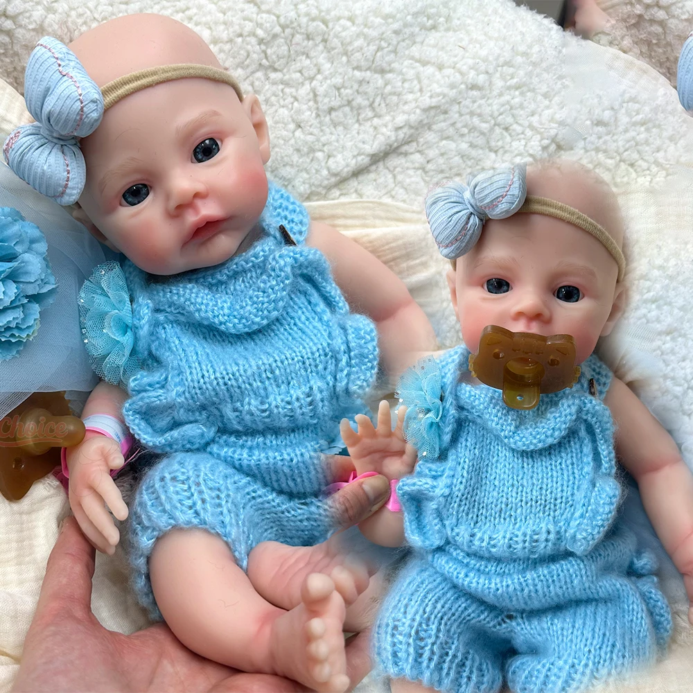 

45cm Open Mouth Girl Meadow Full Soft Silicone Reborn Baby Hand Painted Details Weighted Doll for Seniors Living Alone Gift