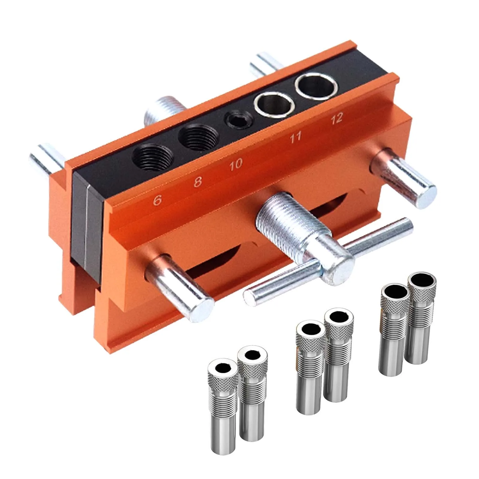 

Woodworking Straight Hole Punching Locator, Metric Imperial Vertical Hole Self Centering Drilling Positioner