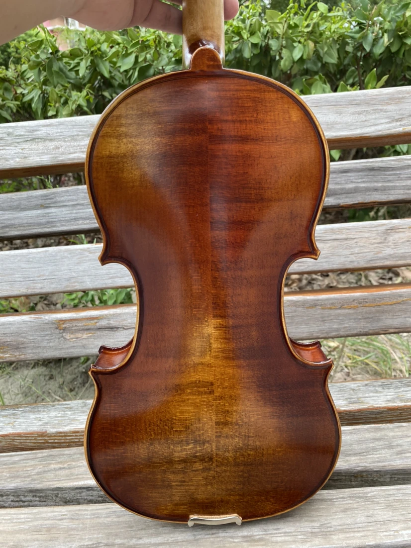 Italian Vintage Oil-Based Varnish brown handmade violin 4/4 Spruce Maple Back violin Beginners Professional musical instrument