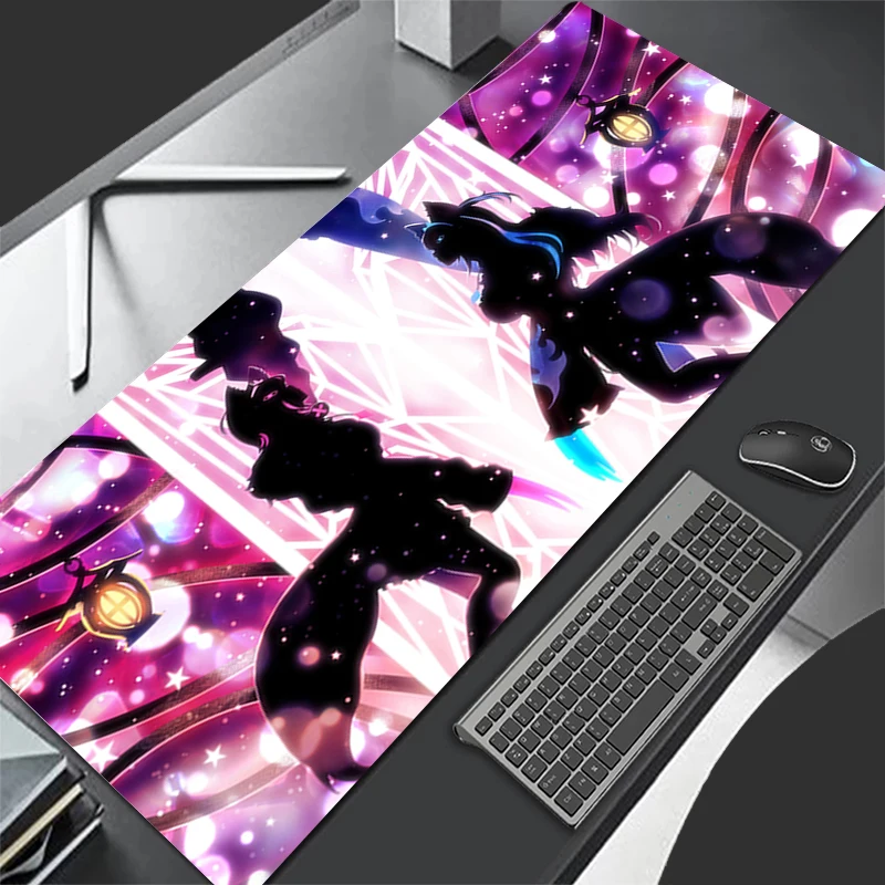 

Mousepad Pattern Mouse Pad Desk Mat Computer Gaming Keyboard Pad Rubber Mat Hololive Mococo Fuwawa Abyssgard Non Slip Mouse Mat