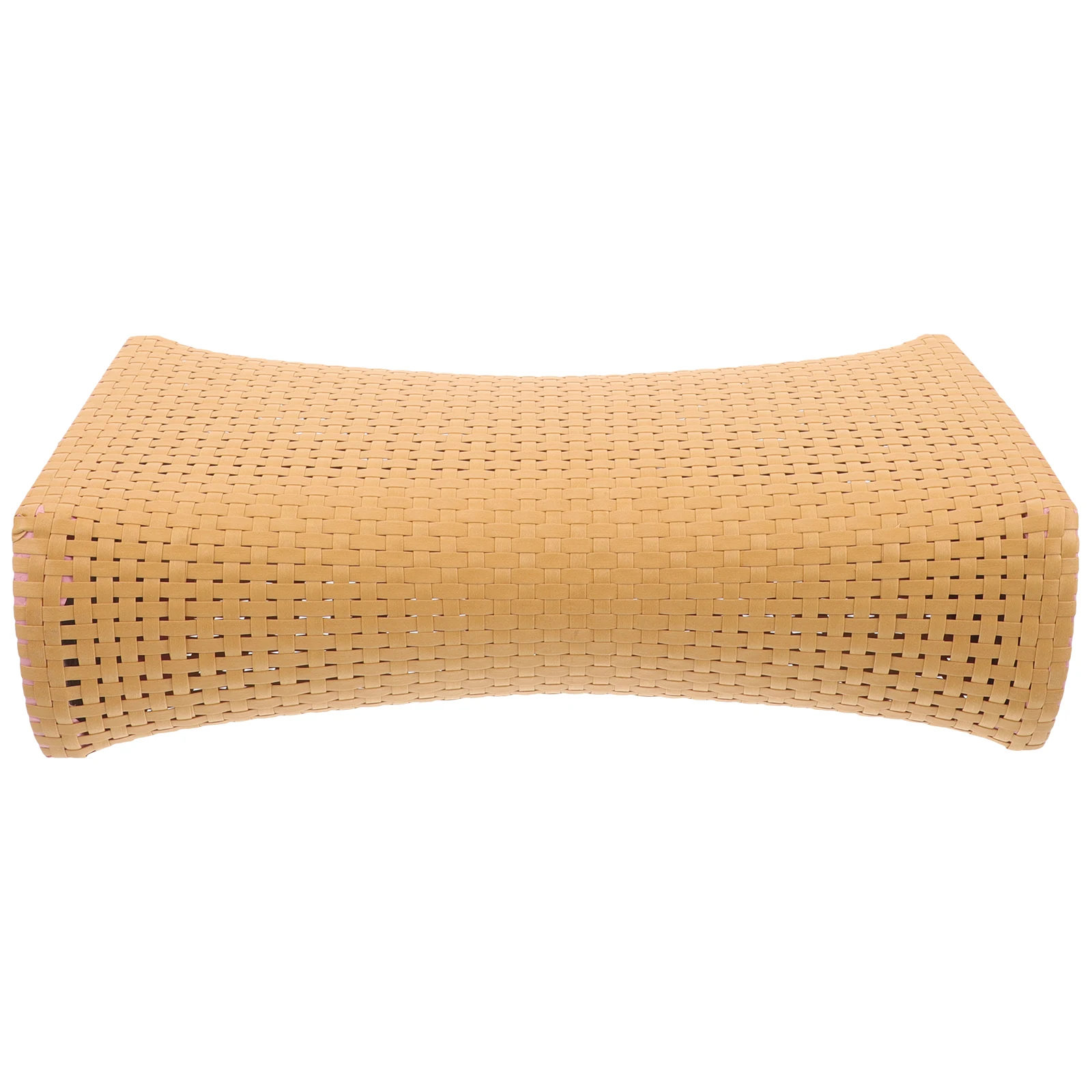 

Simulated Rattan Pillow for Sauna Room Large Size Khaki Cervical Support Breathable Bath Pillow Elderly Sleeping Cushion