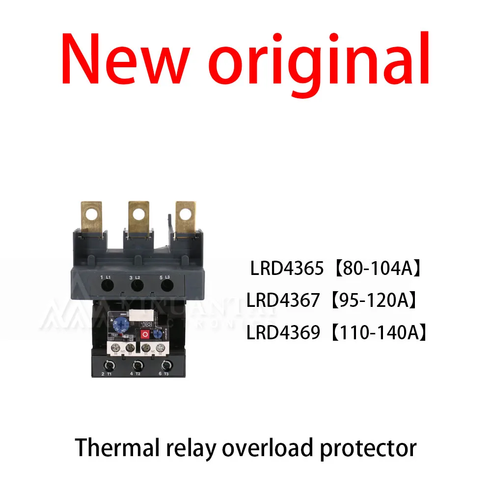 1Pcs/Lot New original  LRD4365【80-104A】 LRD4367【95-120A】 LRD4369【110-140A】Thermal relay overload protector
