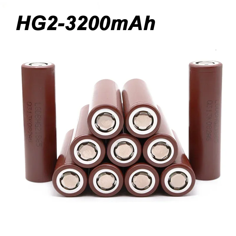 2pcs~20pcs  Original 2023new Hg2 18650 Batterie 3200mah Batterie 3,6 Hg2 V Entladung 20a Speziell Für Wiederauf Ladbare Batterie