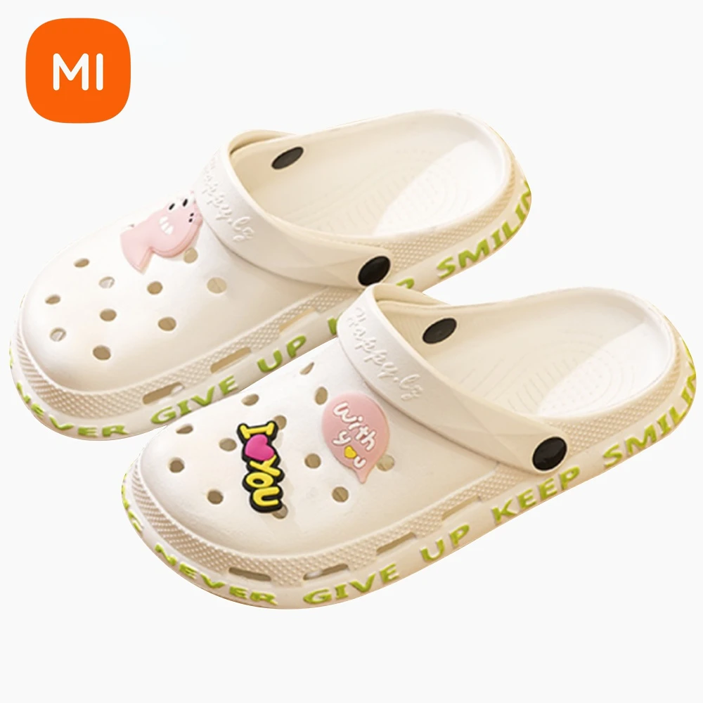 Xiaomi Summer Slippers Women Leisure Hole Shoes Indoor Outdoor Slippers Breathable Non-slip Garden Beach Shoes  Fashion Shoes