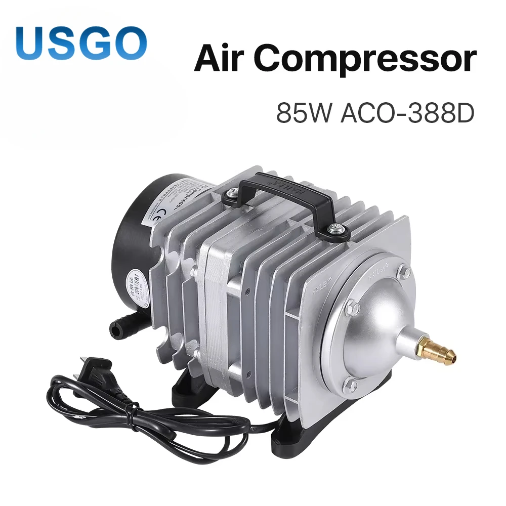 CO2 lazer gravür kesme makinesi için 85W hava kompresörü elektrik manyetik hava pompası ACO-388D