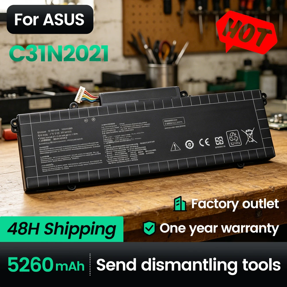 

C31N2021 Laptop Battery for ASUS UX5400E UX5400EA UX5400EG UX5401EAJ UP5401E UM5401 UM5401Q UX5401 11.61V 63WH 5260mAh