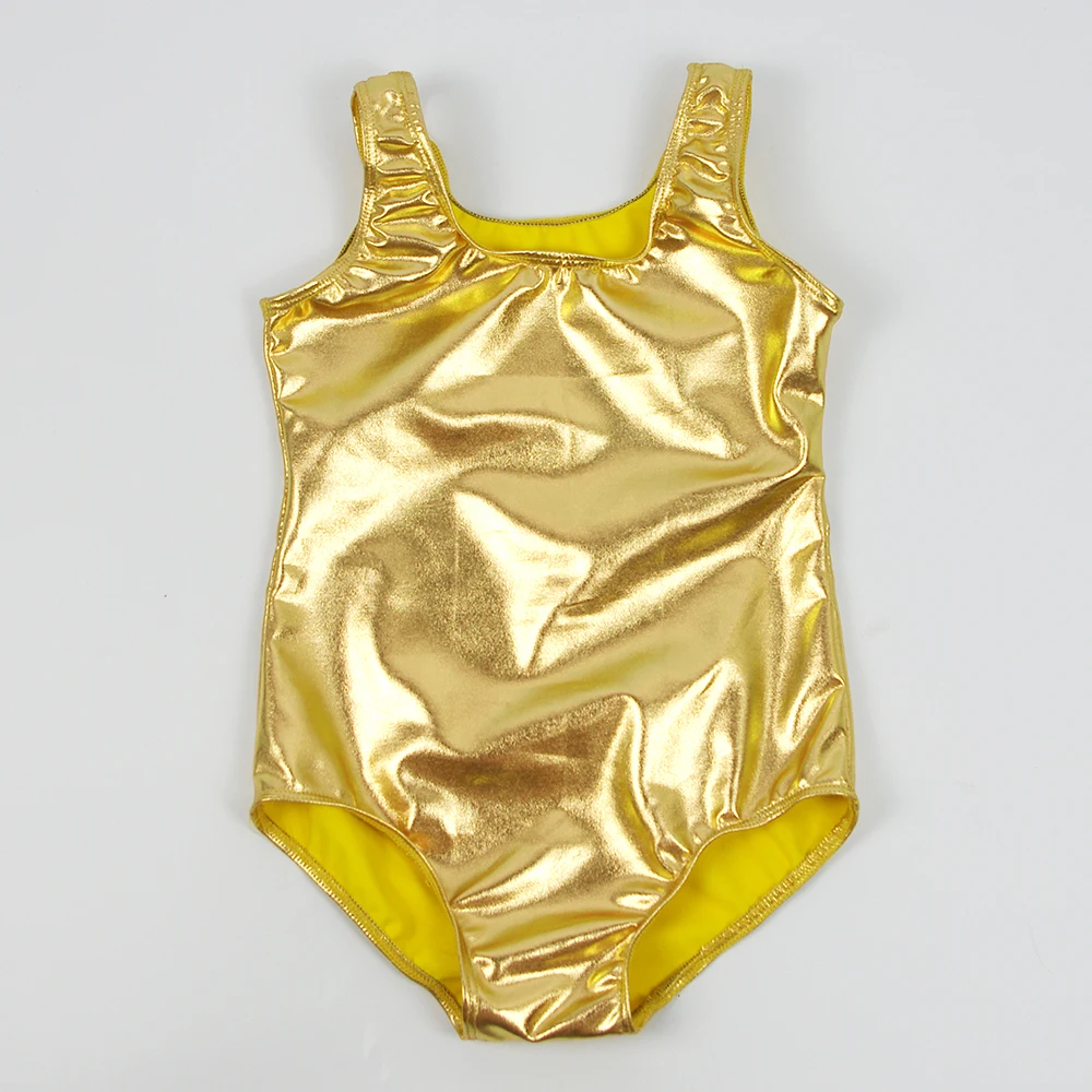 

SPEERISE Kids Ballet Leotards Girls Shiny Metallic Dance Leotards Sleeveless Dancing Ballet Bodysuit Toddler Gymnastics Leotard