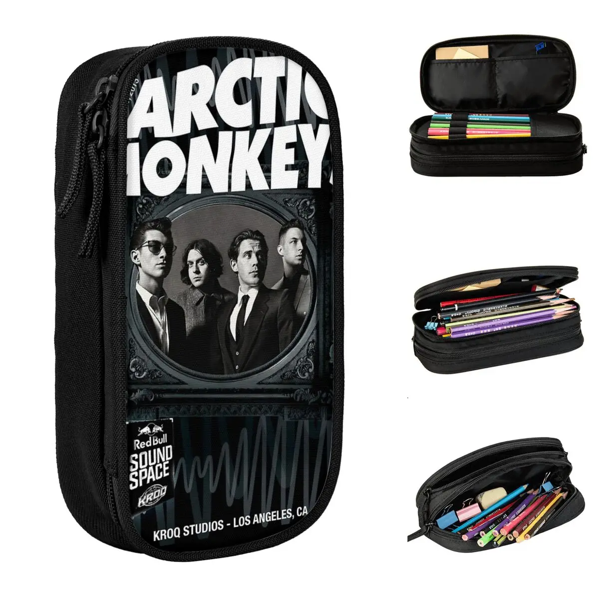 

Arctic monkey Band альбом-Карандаш Чехол двухслойный вместительный офисный чехол для ручек
