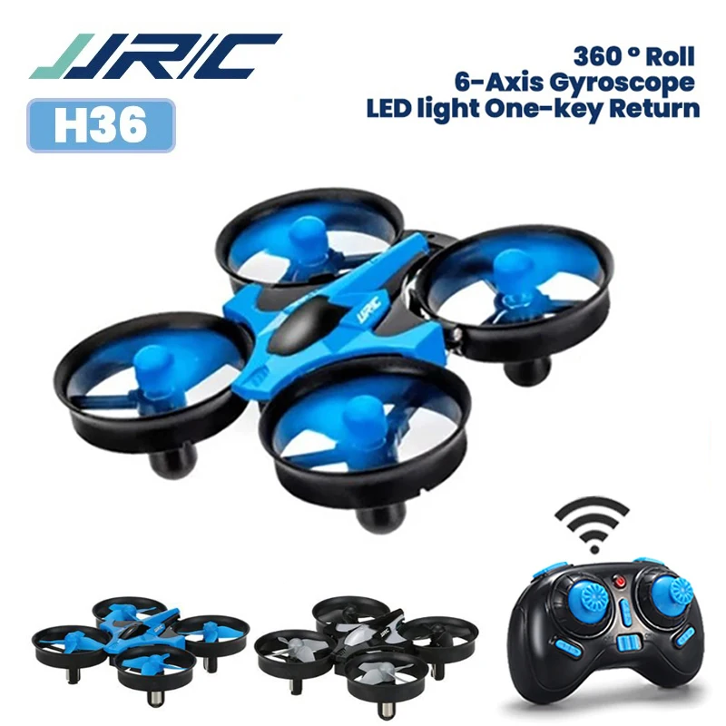 Mini Dron JJRC H36 2.4G de 6 Ejes con Modo Sin Cabeza y Evitación de Colisiones, Helicóptero 360 °   Dron Cuadricóptero RC con Función de Vuelo Invertido, Juguete para Niños