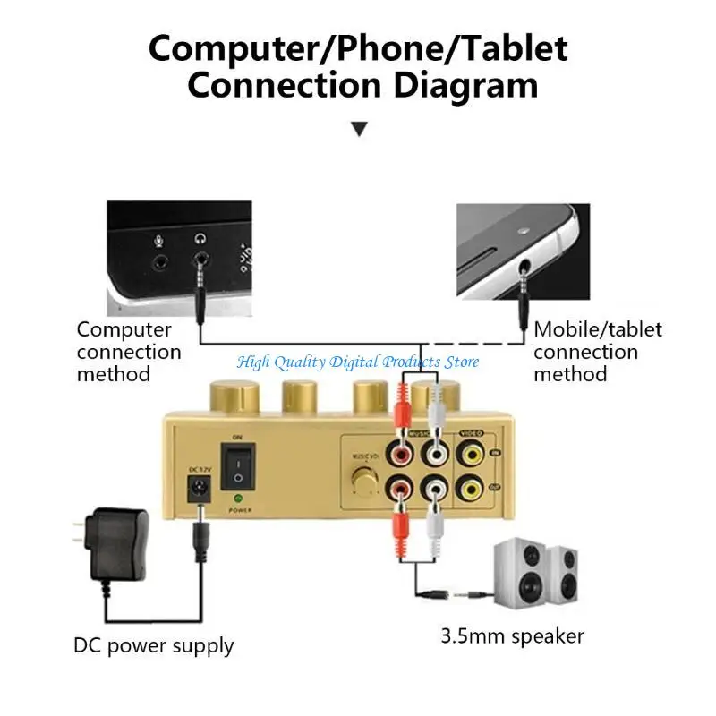 U2JE Professional Reverbs Sound Mixers قنوات متعددة للكاريوكي المنزلي والآلات الموسيقية