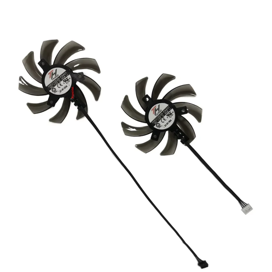 2 sztuk/zestaw TH9210S2H-PAA01/GA91S2U/FDC10H12S9-C,Graphics Card Fan,wentylator karty graficznej, GPU Cooler,dla Palit RTX 2080 GamingPro OC,dla Palit RTX 2070 GamingPro OC,dla Palit RTX 2060 GamingPro OC — zdjęcie 2