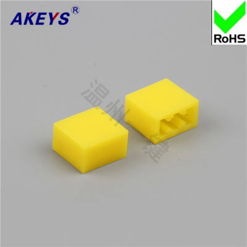 100 pcs A08/ black and yellow with key switch/key switch cap high quality direct key switch cap switch self-locking