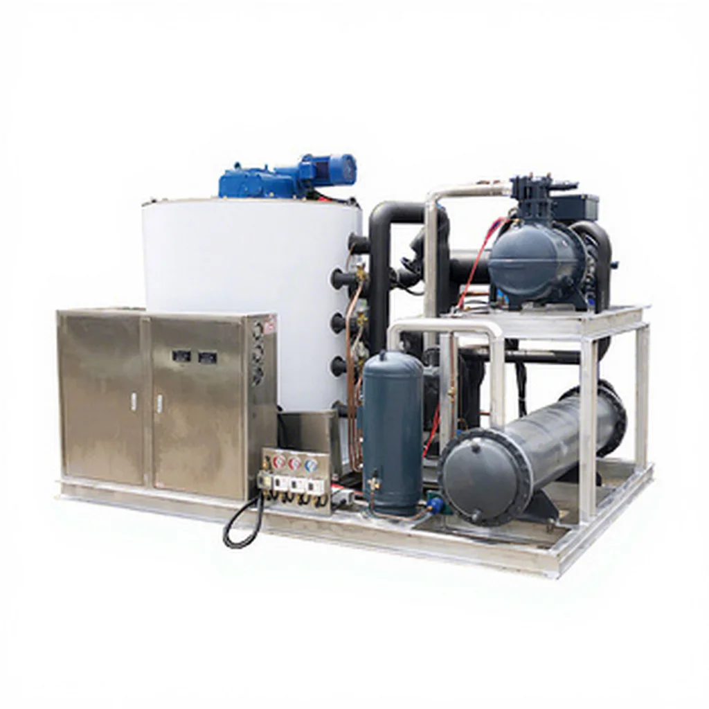 

Cost Effective Freshwater Flake Ice Making Machine System 10tons/day for Food Processing