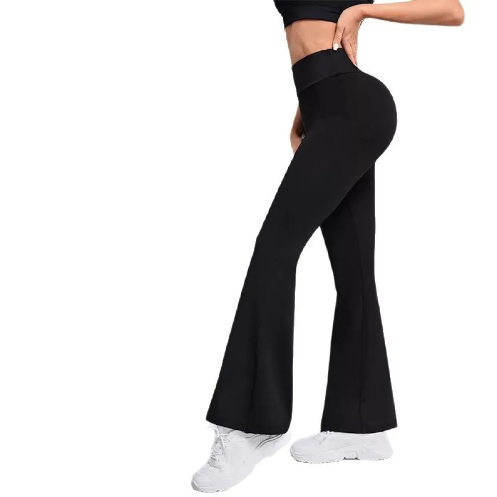 High Waisted Flare Leggings Women Slimming Tummy Control Yoga Pants Athletic Workout Bottoms Breathable Fitness Gym Tights