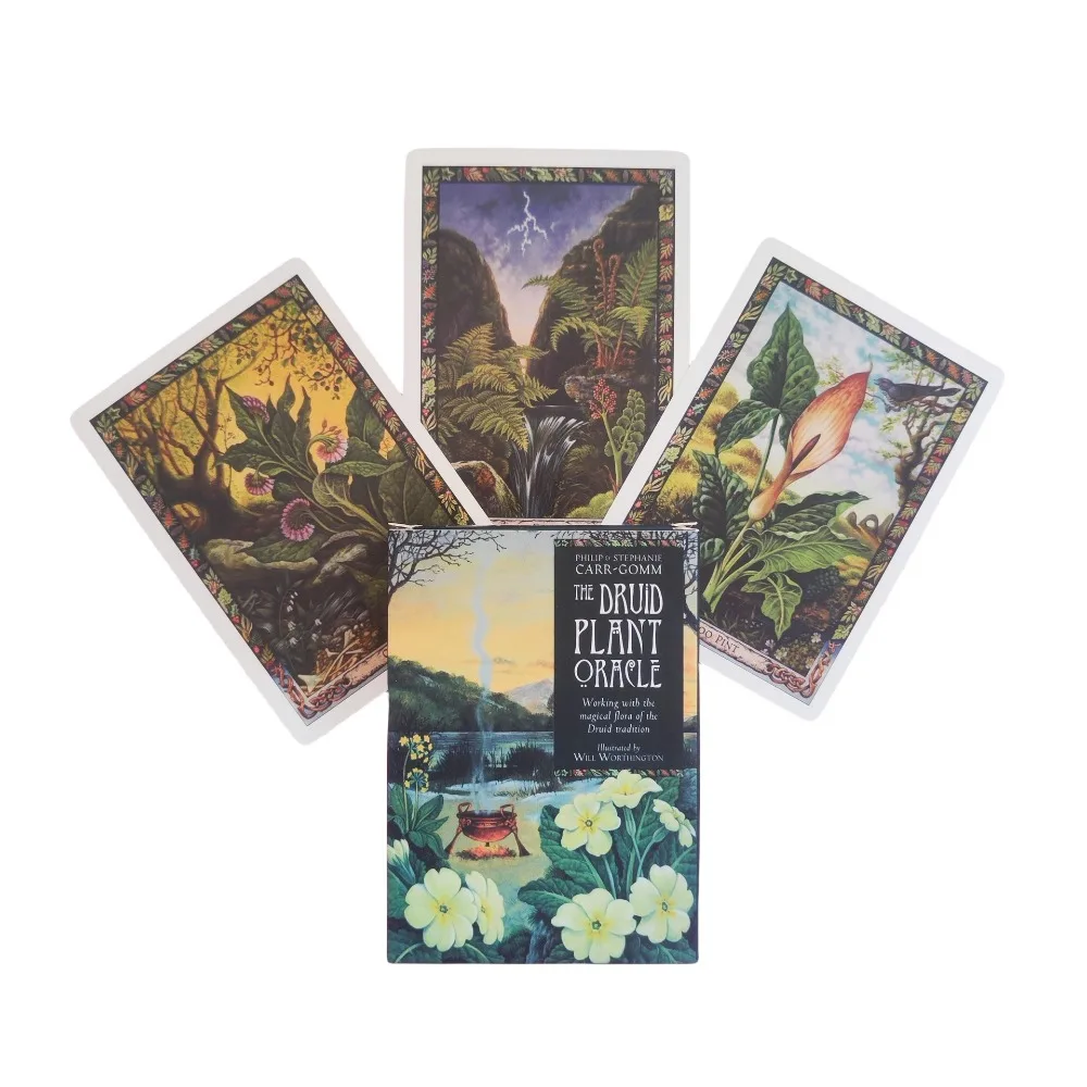 The Druid Plant Oracle: Working with The Magical Flora of The Druid Tradition 36 Pcs Cards 10.4*7.3cm