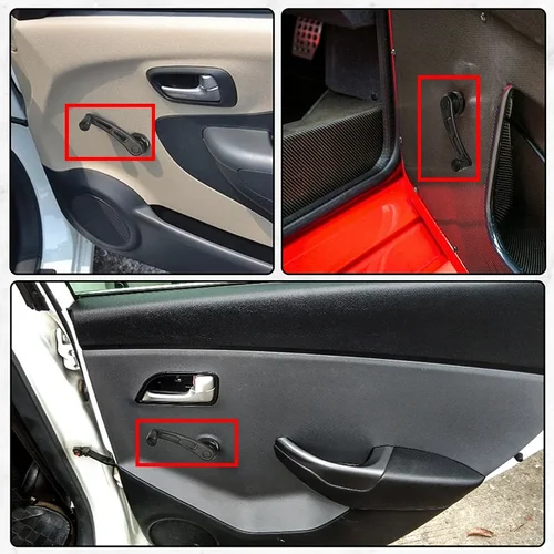 Imagen 2 del producto Manivela Manual Universal de aleación de aluminio para coche, accesorios de repuesto para ventana, 2 unidades por juego