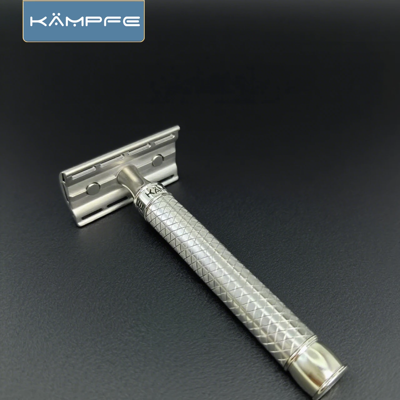 

KAMPFE Manual safety Stainless Steel Non-Slip Razor Grip Classic Razor Design Gift For Men Birthday and Father