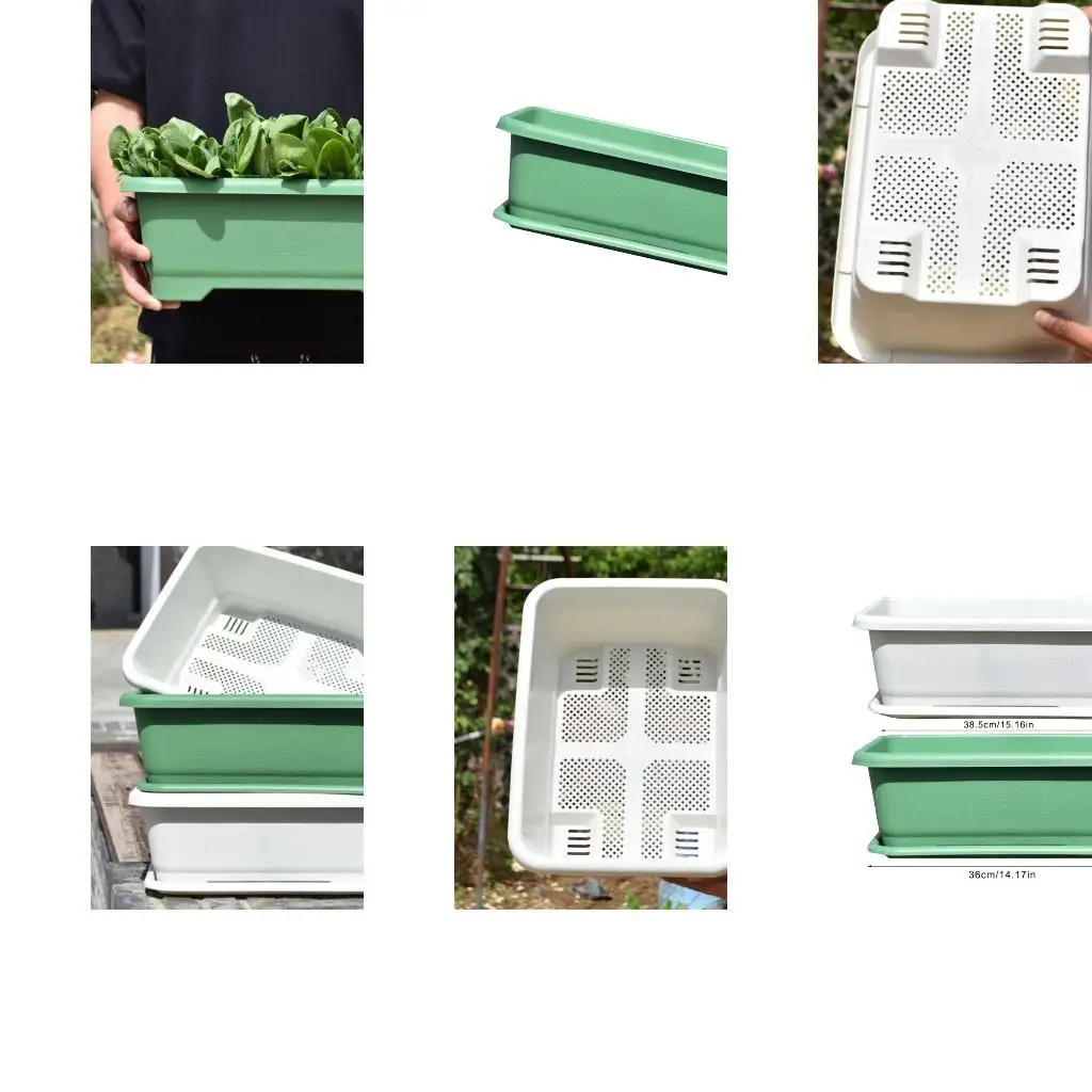 

Spacious Plastic Cultivation Planter Container For Vegetables Flowers And Herbs D2RD