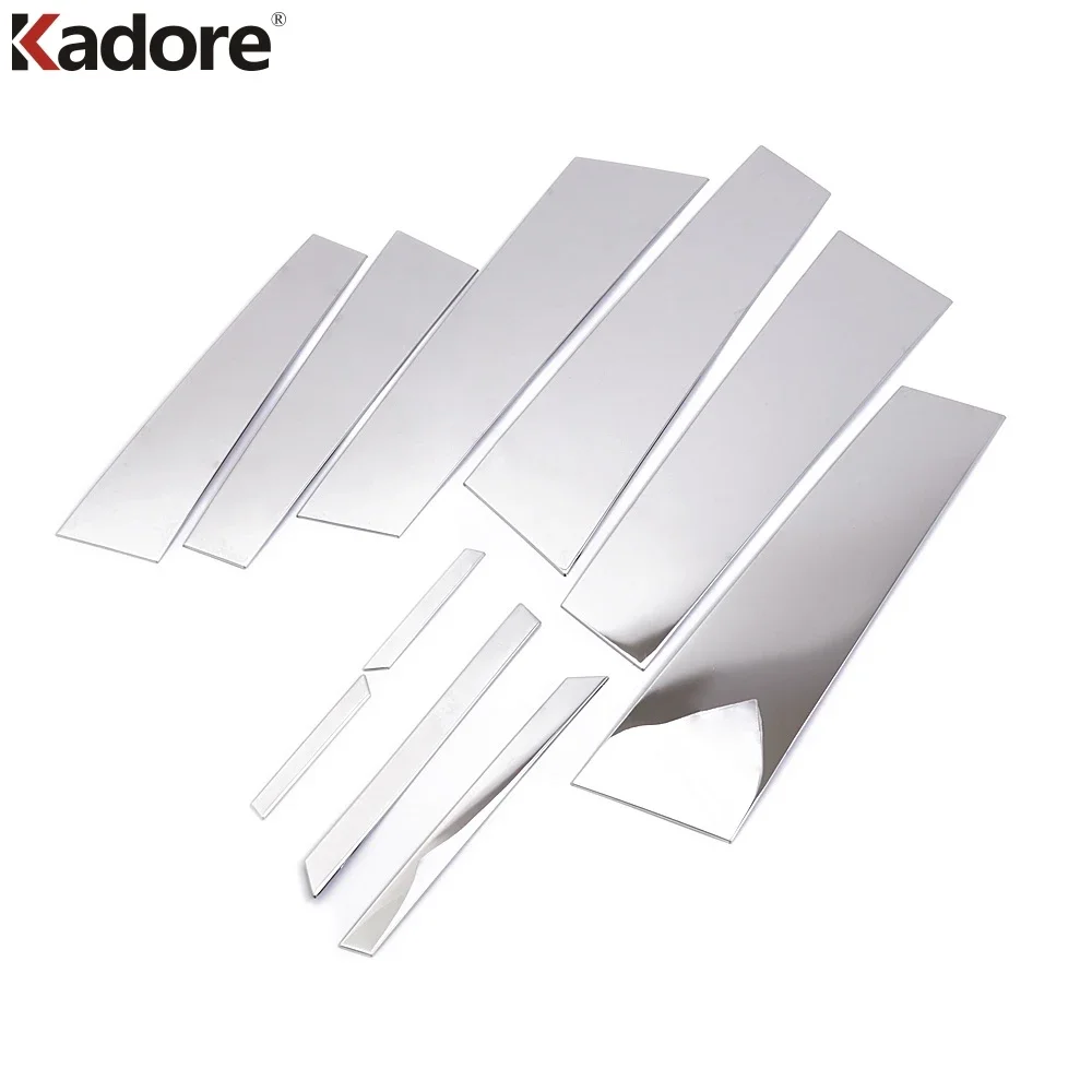 Window Center Pillar Trim Cover For Peugeot 3008 2008-2010 2011 2012 Exterior Accessories Car Styling Stainless