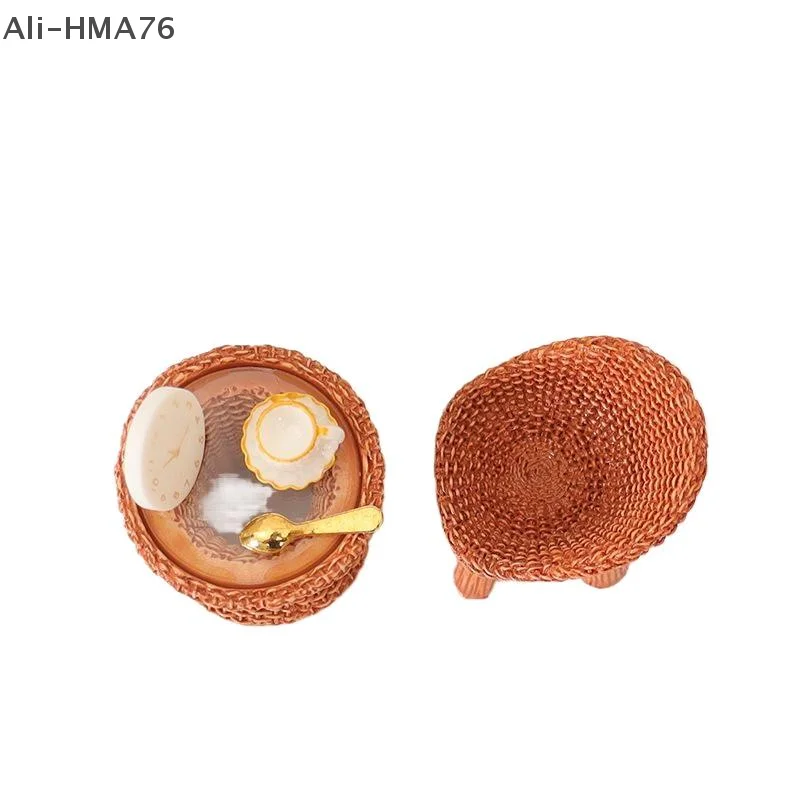 

3Pcs/Set Dollhouse Miniature Round Table and Chair Toy for Dollhouse Decoration Mini Furniture Accessories