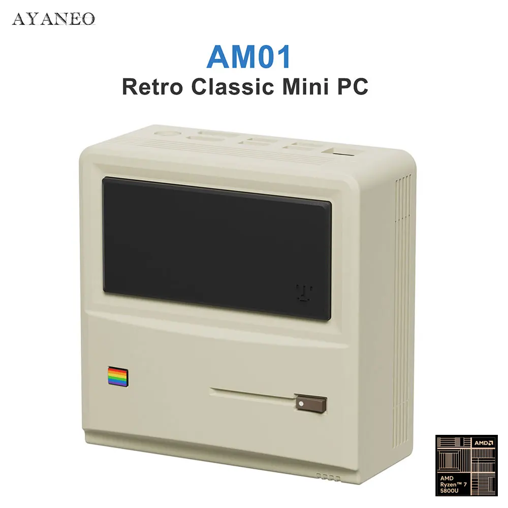 

AYANEO AM01 Ryzen 7 5800U Retro Mini Pc Gaming Windows 11 32G DDR4 512G 1T SSD Wifi6 BT5.2 4K DP Home Office Desktop Computer