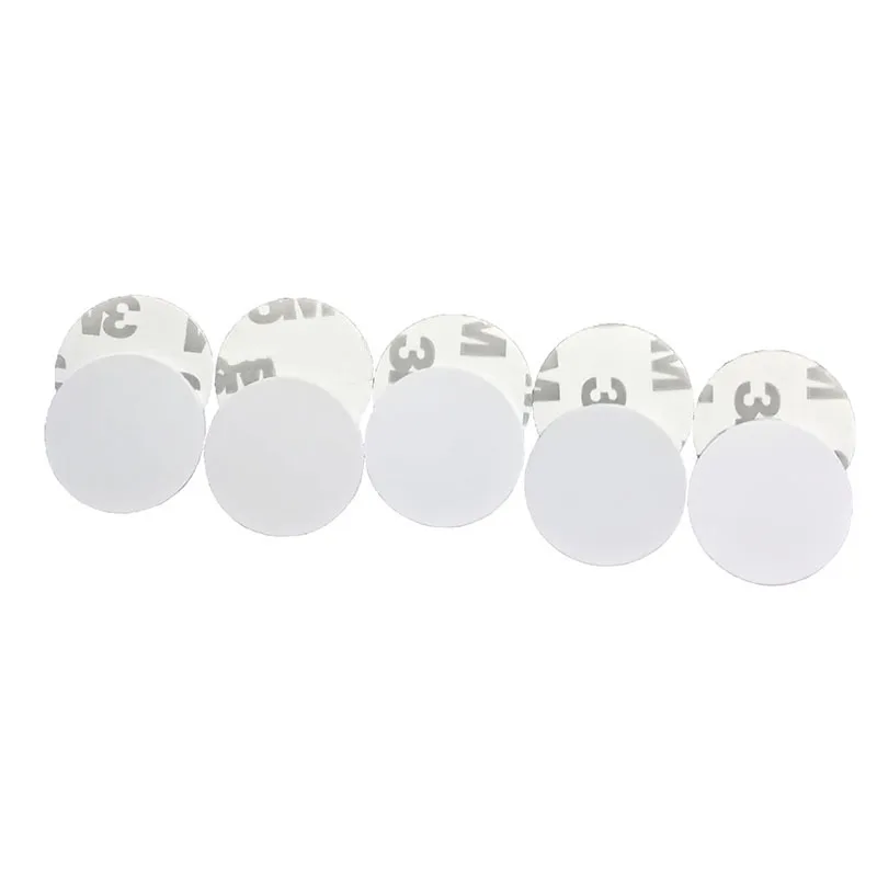 125Khz TK4100 EM4100 Smart Proximity Coin Card RFID Tag With Adhensive Sticker Read Only Diameter 25mm for Access Control view 3