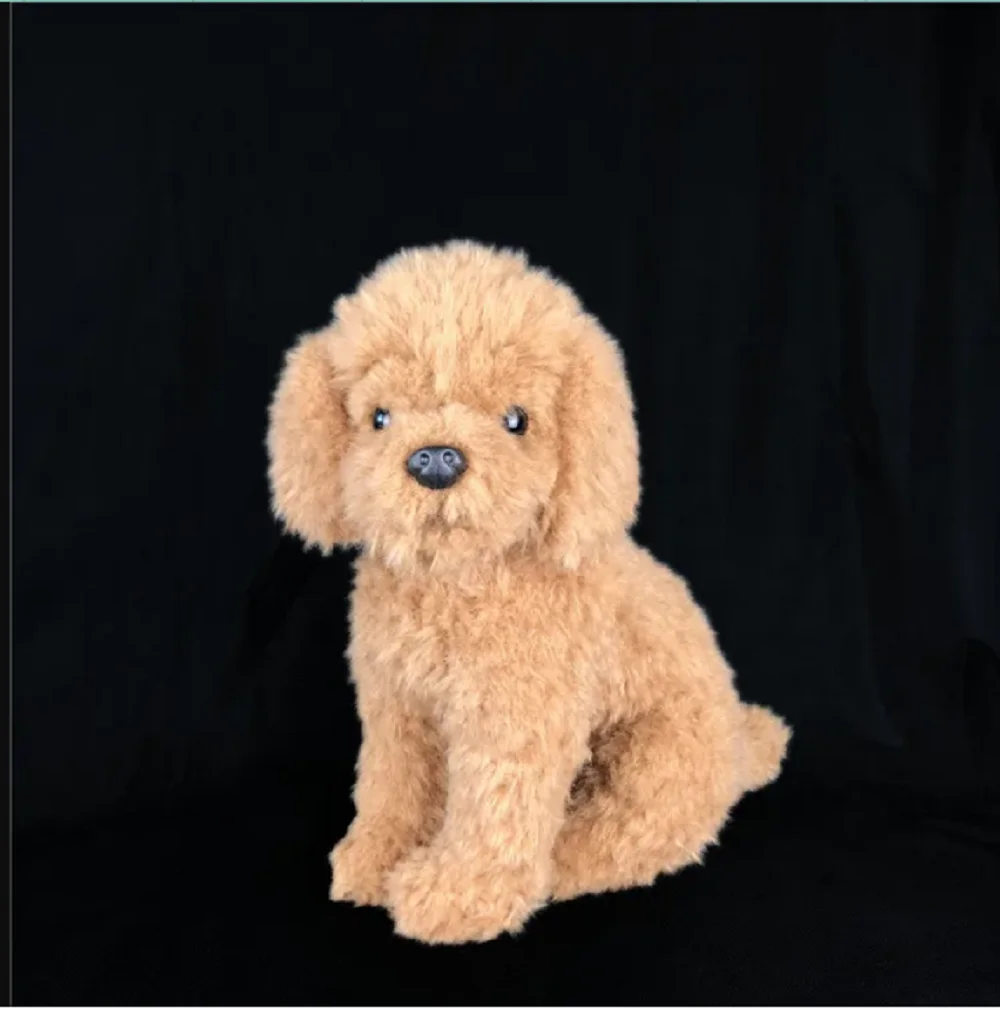 

new simulation Teddy dog plush lovely sitting dog doll gift about 30cm
