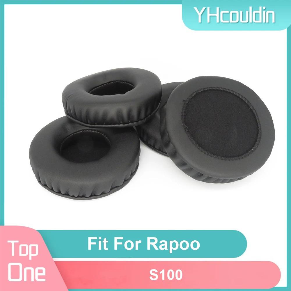 Earpads For Rapoo S100 Headphone Earcushions PU Soft Pads Foam Ear Pads Black