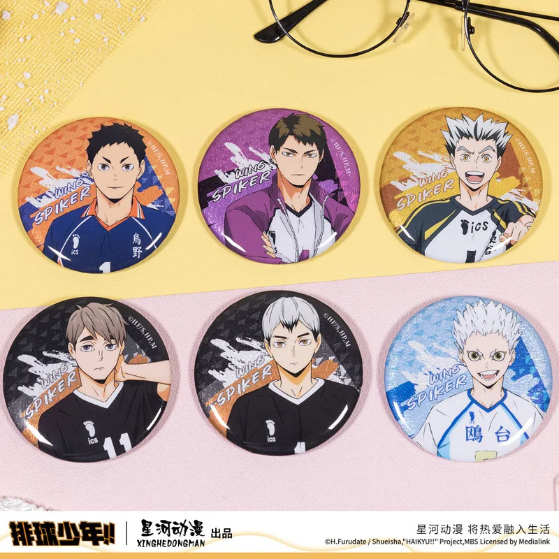 Haikyuu!! Daichi Sawamura Bokuto Kotaro Miya Osamu Korai Hoshiumi Shinsuke Kita China Official Authorization Ace Spiker Badge