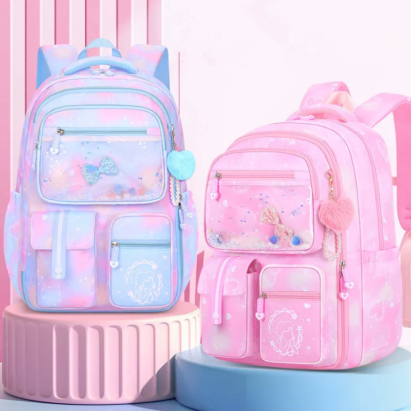 

Girl Backpack For teenagers Children School Bag Back Pack Pink For Kid Child Teenage Schoolbag Primary Kawaii Cute Waterproof