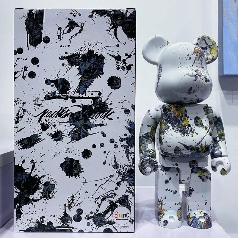 splash-ink-art-violent-bear-brick-28cm-decoration-de-bureau-chambre-a-coucher-salon-haut-de-gamme