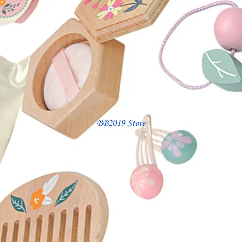 Conjunto maquiagem para brincar simulação com espelho ferramentas cosméticas para meninas 3 anos mais