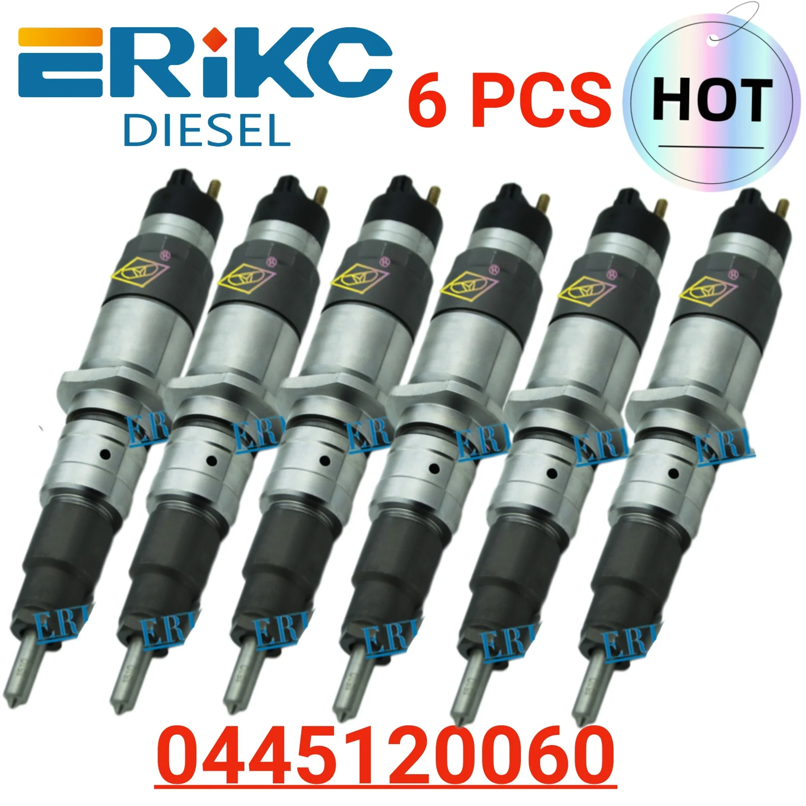 6 PCS 0445 120 060 Fuel Injector Diesel 0445120060 Auto Engine Injector 0 445 120 060 for Cummins 3977080 4983267 5263321