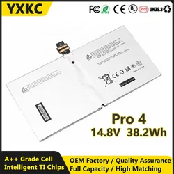 YXKC Replacement laptop batteries battery for Microsoft Surface Pro 4 Pro4 1724 G3HTA027H DYNR01 5087mAh laptop Battery