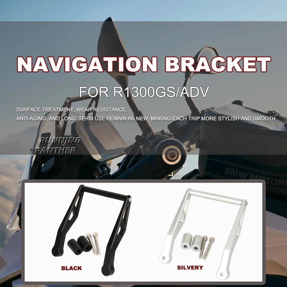 

For BMW R 1300 GS R1300GS Adventure R1300gs 2023- NEW CNC Navigation Bracket GPS Mobile Phone Holder Mount Support