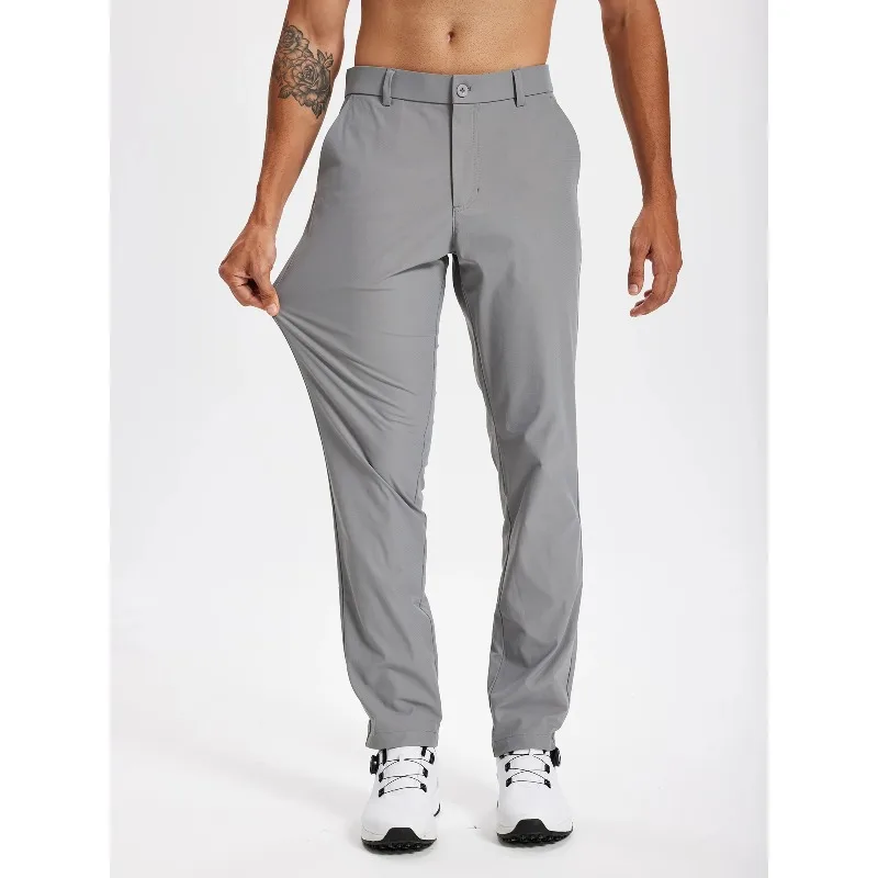 

Men's Golf Pants 30"/32"/34" Stretch Work Dress Pants Slim Straight Lightweight Quality Business Trousers Casual Suit Pants