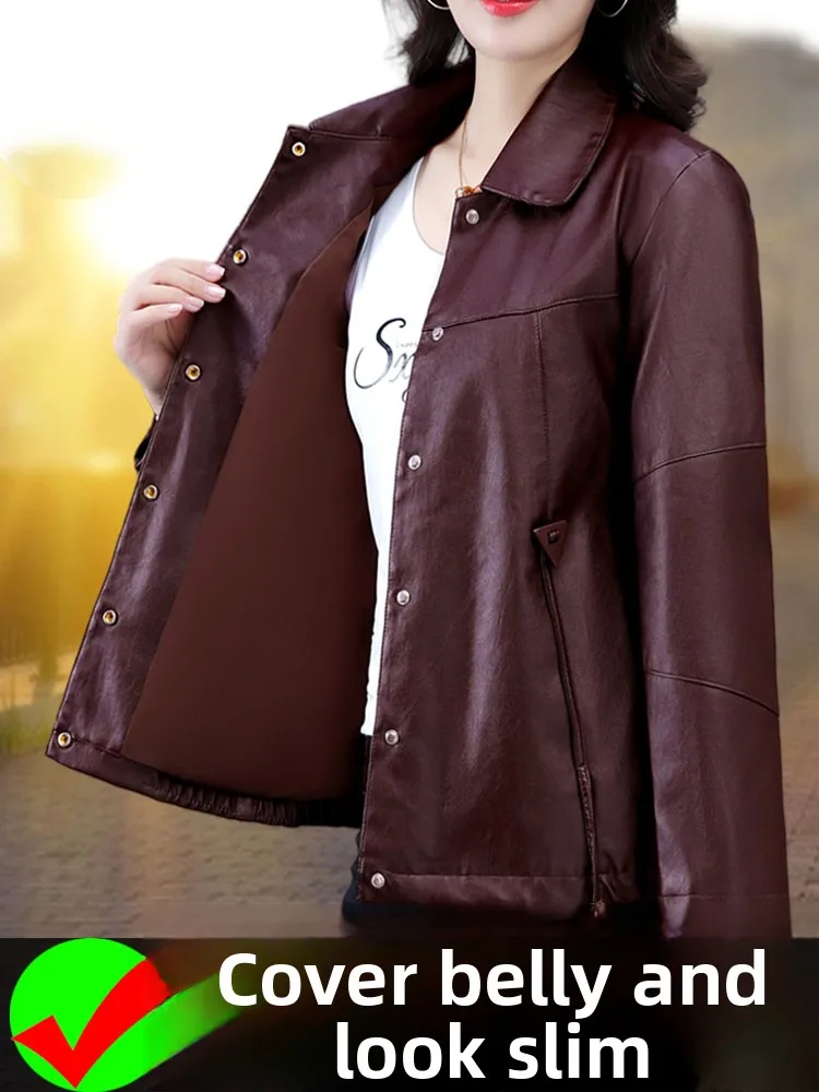 

Повседневное кожаное пальто Jaet DLP660 в Корейском стиле, облегающее длинное пальто све, полиэфирное волокно, осенний сезон, женское пальто премиум-класса Faion