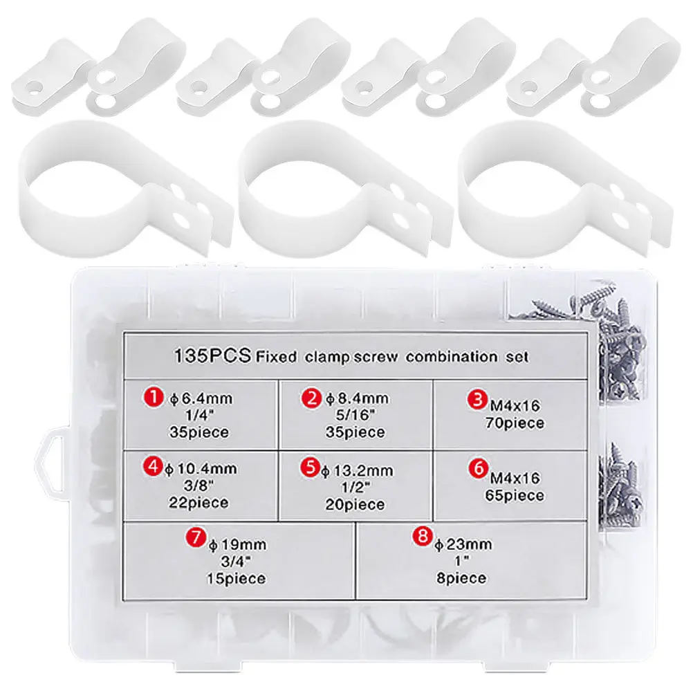 1Set Cable Wire Clips Rope Light Mounting Clips for Ethernet TV Telephone Coax Cables Wall Cord Holder Strong Grip Wire Clamp