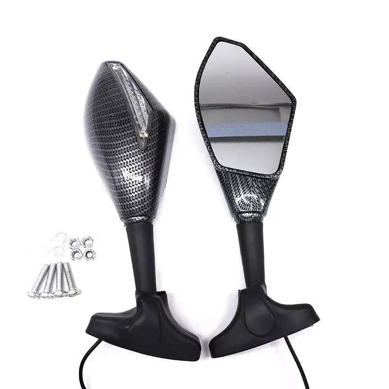 Pair  For YAMAHA YZF R6 R6S FZ1 FZ6 FAZER FZ8S FJR1300 XJ6 FZR600 motorcycle parts LED Mirrors