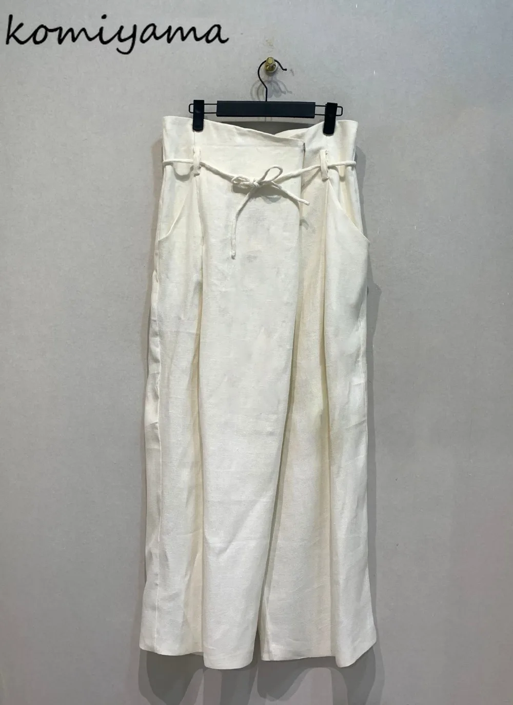 

Japan High Waist Straight Pantalones Wide Leg Ropa De Mujer Lazy Loose Casual Woman Clothing Autumn Pant Lace-up Tunic Pants