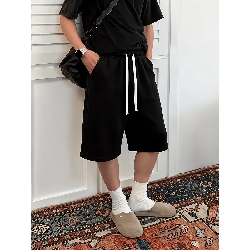 

Men's Casual Solid Color Shorts, Outdoor Sports, Running, Fitness Hip-hop Street Loose Pants, Summer New Style