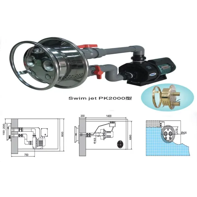 Hot Sale Counter Current Jet Swim Endless Pool Machine Counter Current Pool Swim Jet for Swimming Pool 4