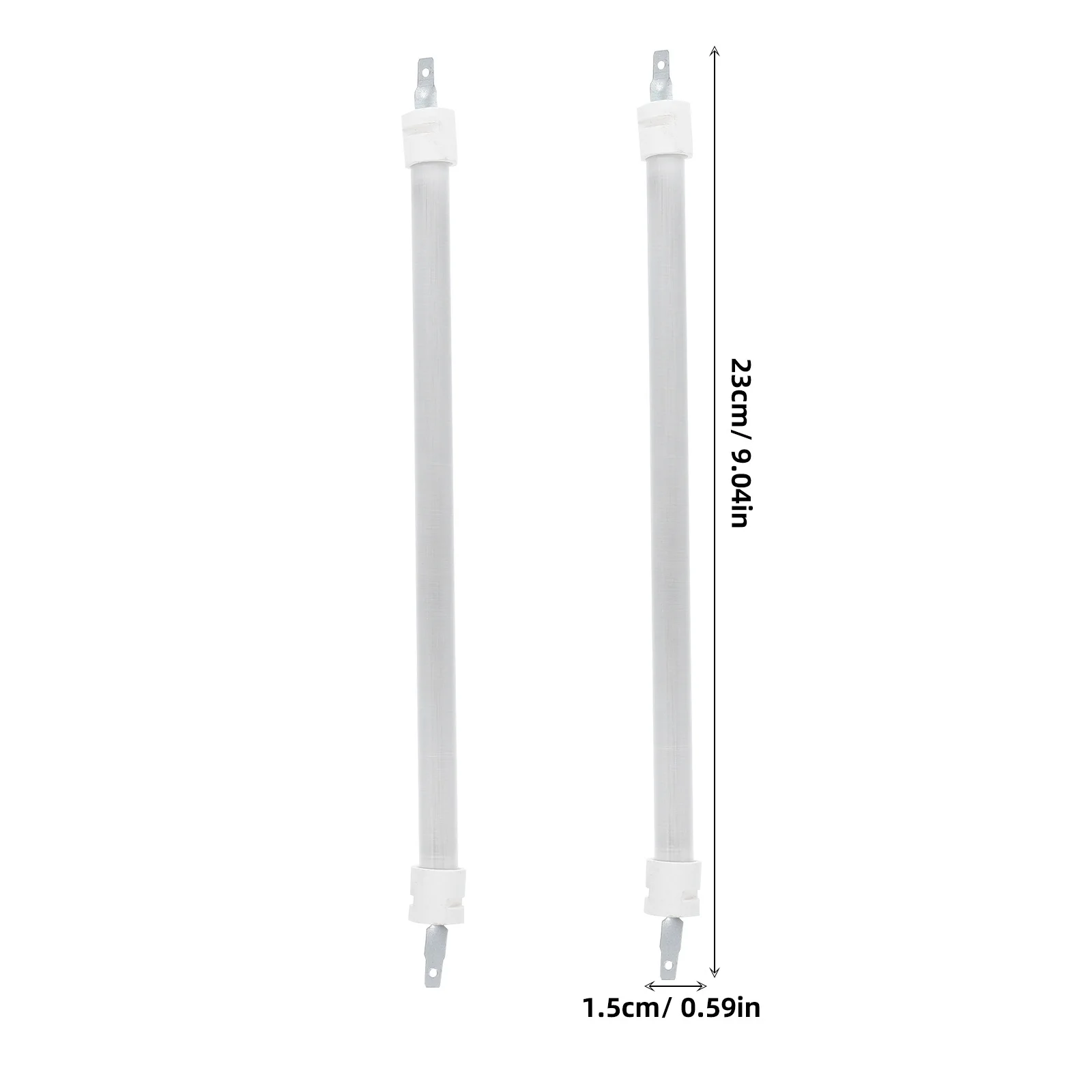 2 قطعة أنبوب سخان كهربائي مقاومة درجات الحرارة العالية توزيع الحرارة السريع دفء مريح مثالية لمبة سخان المساحات الصغيرة #2