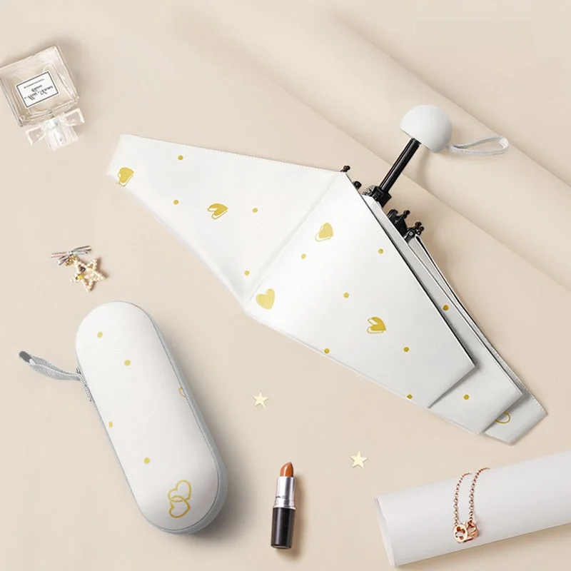 

Ультралегкий портативный зонт-капсула для женщин, защита от солнца и УФ-излучения, зонт-капсула двойного назначения для дождя и солнца